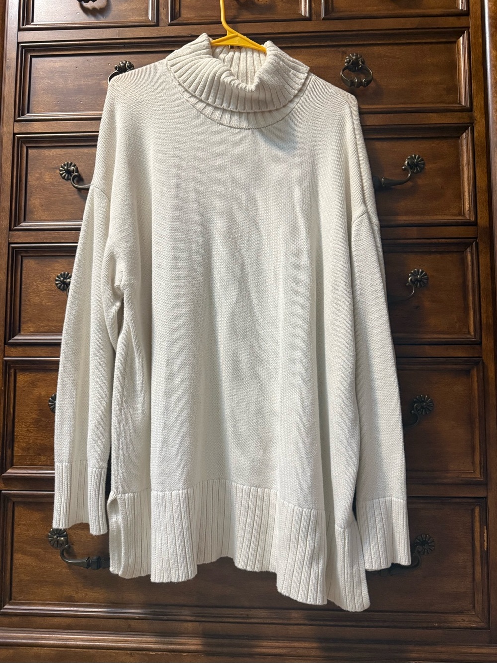 Old Navy Cream Knit Turtleneck Sweater
